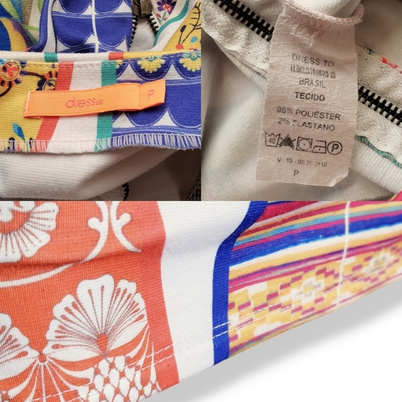 Multicolored Patterned Pencil Skirt by Dress to - Size Small - Picture 6 of 7